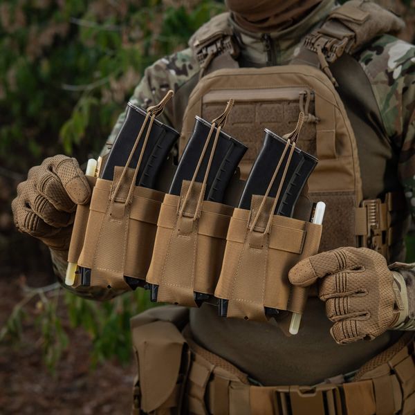 M-Tac передня панель для плитоноски Cuirass QRS на три магазина Coyote 10259005 фото