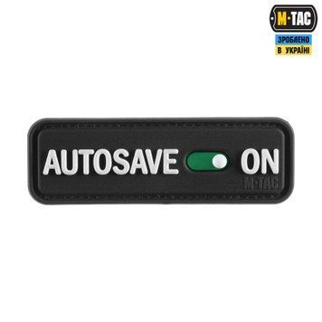 M-Tac нашивка Autosave PVC Black 51116702 фото