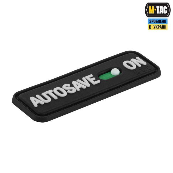 M-Tac нашивка Autosave PVC Black 51116702 фото