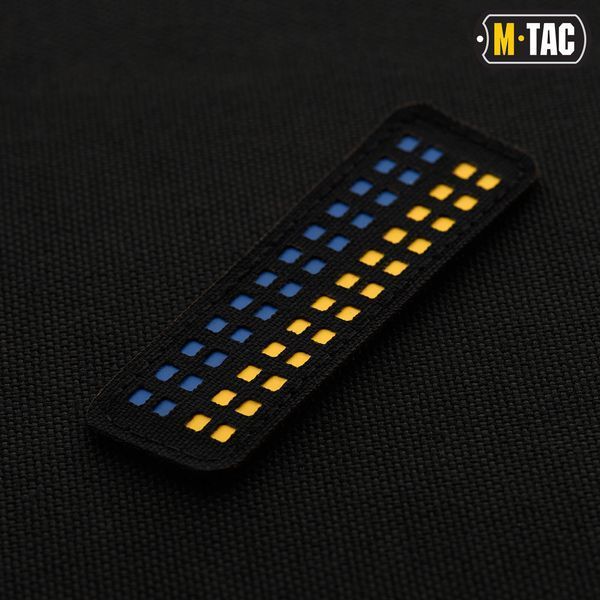 M-Tac нашивка прапор України 25х80 Laser Cut Black 51213002 фото