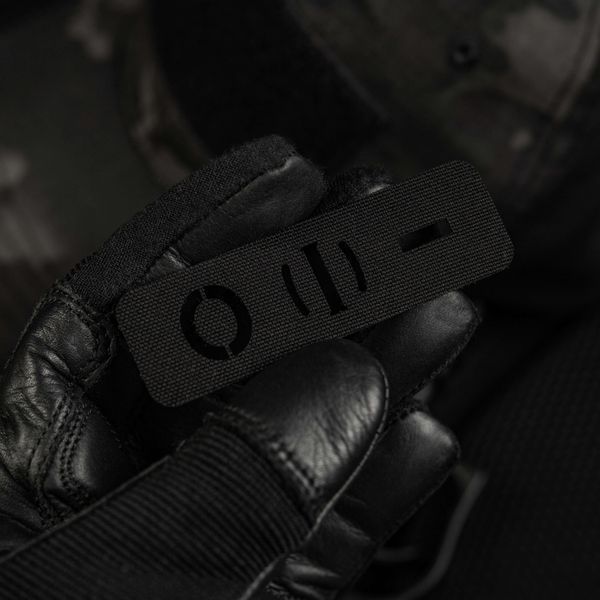 M-Tac нашивка група крові O (I) - наскрізна Laser Cut 25х80 Black 58329302 фото