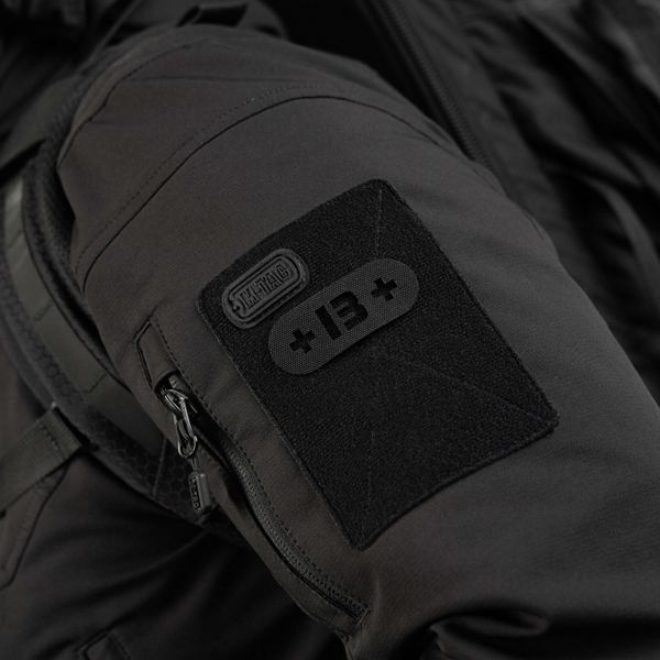 M-Tac нашивка група крові +B+ наскрізна Laser Cut Black 58235002 фото