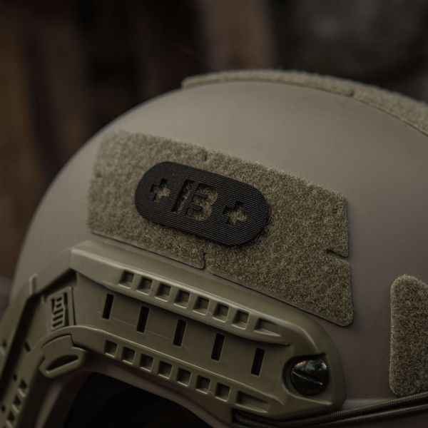 M-Tac нашивка група крові +B+ наскрізна Laser Cut Black 58235002 фото