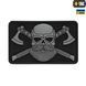 M-Tac нашивка Bearded Skull 3D PVC Black/Grey 51113211 фото