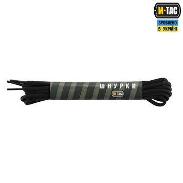 M-Tac шнурки black нейлон Mil-Spec MTC-LACENMS-BK_100 СМ фото