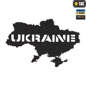 M-Tac нашивка Ukraine (контур) скрізна Laser Cut Black 51148002 фото
