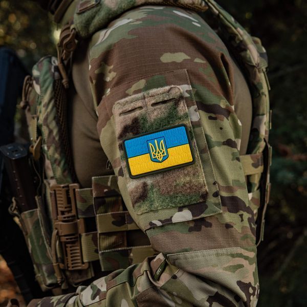 M-Tac нашивка прапор України з гербом рельєфний PVC 51116217 фото