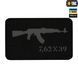 M-Tac нашивка AKM 7,62х39 Laser Cut Black/Grey 51110211 фото 1
