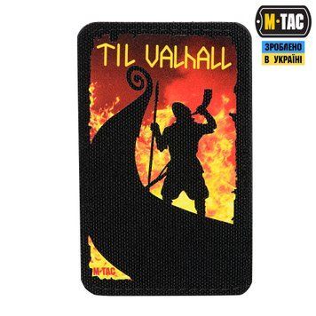 M-Tac нашивка Til Valhall (50х80 мм) Black 51304002 фото