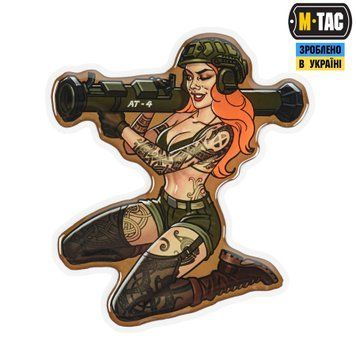 M-Tac наклейка об'ємна Tactical girl №10 AT4 Скандінавік 51530001 фото
