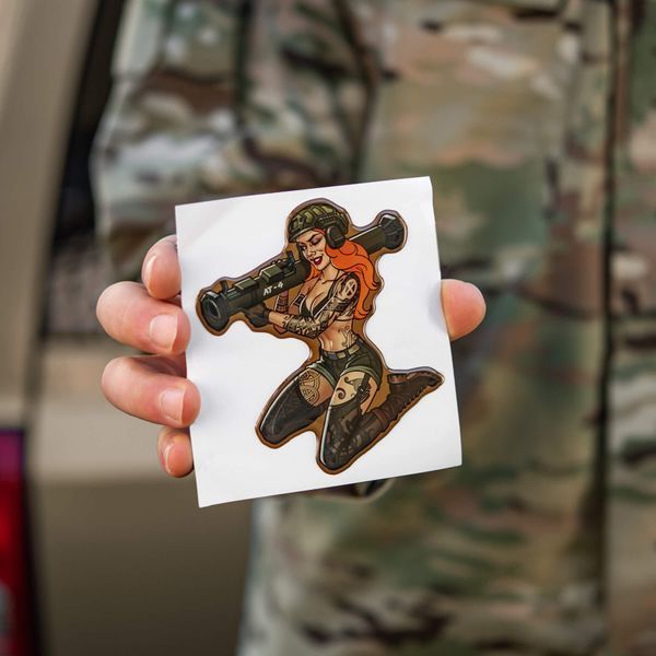 M-Tac наклейка об'ємна Tactical girl №10 AT4 Скандінавік 51530001 фото
