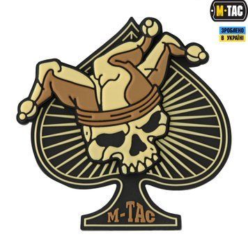 M-Tac нашивка Ace of Spades 3D PVC Black/Coyote 51108205 фото