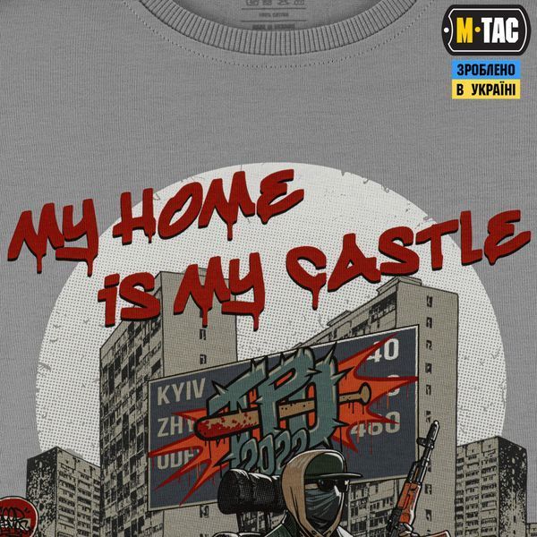 M-Tac футболка My Home is my Castle Oversize Light Grey 80117011_XS фото