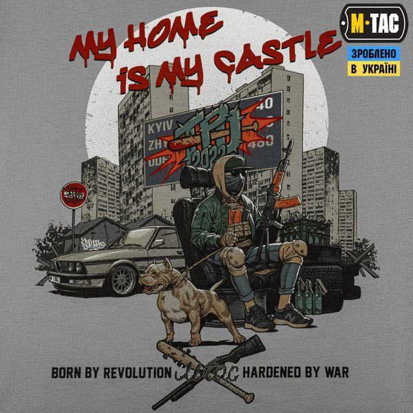M-Tac футболка My Home is my Castle Oversize Light Grey 80117011_XS фото