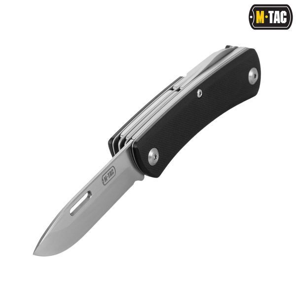 M-Tac ніж складаний Type 9 (6 інструментів) Black/Steel 60081000 фото