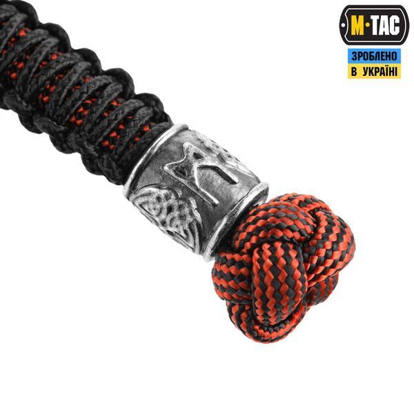 M-Tac темляк Scandinavian Mannaz Silver Black&Red 10278211 фото