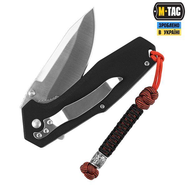 M-Tac темляк Scandinavian Mannaz Silver Black&Red 10278211 фото