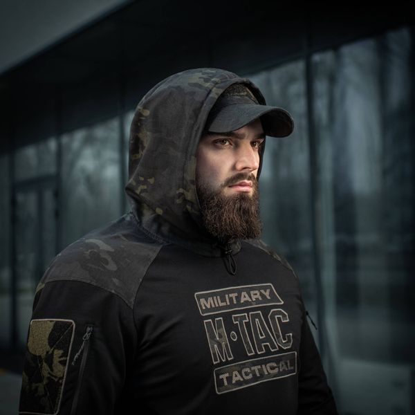 M-Tac кофта Hoodie Combat Black Multicam 20520208_XS фото