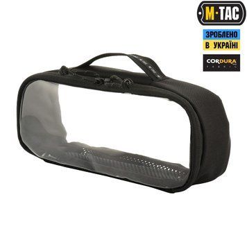 M-Tac органайзер утилітарний прозорий Elite Medium (26х11 см) Black 10147002-M фото