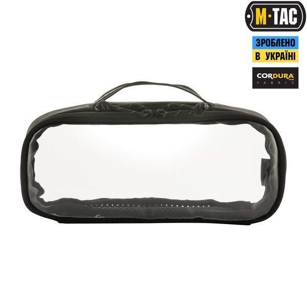 M-Tac органайзер утилітарний прозорий Elite Medium (26х11 см) Black 10147002-M фото