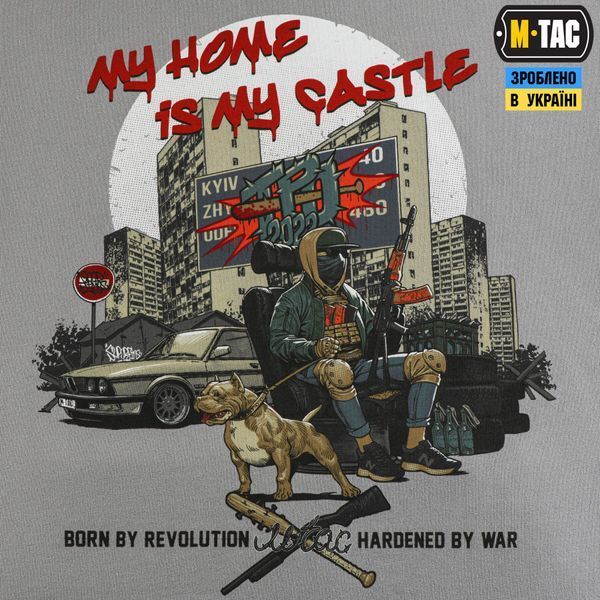 M-Tac кофта Hoodie My Home is my Castle Oversize Hard Light Grey 20113011_XS фото