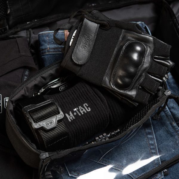 M-Tac органайзер утилітарний прозорий Elite Medium (26х11 см) Black 10147002-M фото