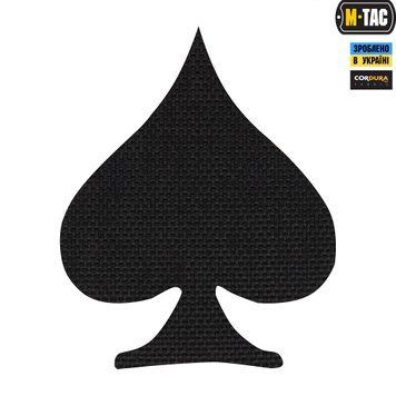 M-Tac нашивка Spades Laser Cut Black 51138002 фото