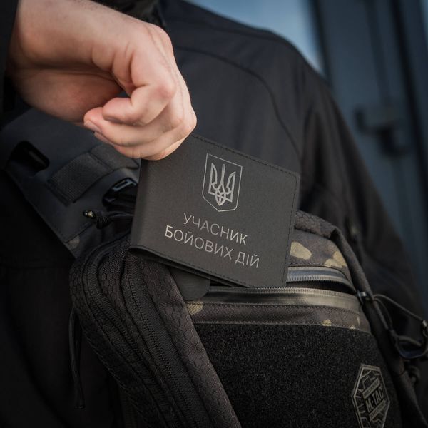 M-Tac обкладинка Учасник Бойових Дій Elite Black 10355002 фото