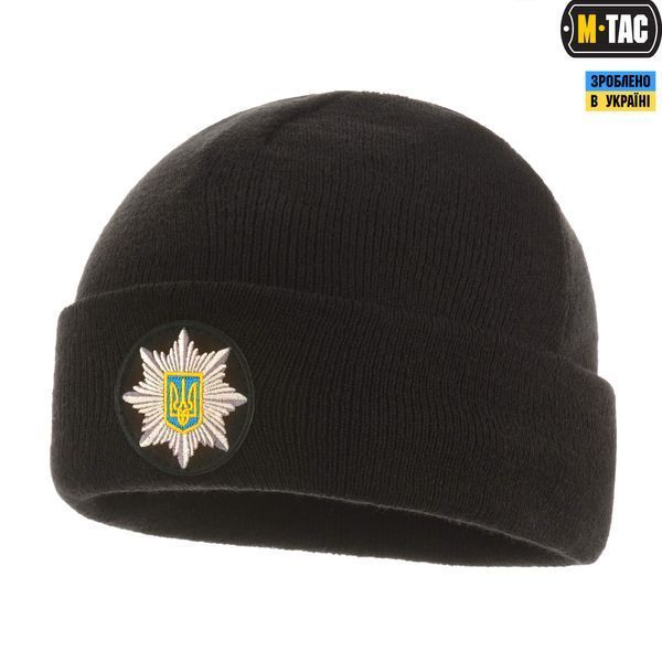 M-Tac шапка Поліція тонка в'язка 100% акрил Black 40555002_S/M фото