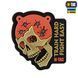 M-Tac нашивка Train Hard Fight Easy PVC Black/Red 51696233 фото 1