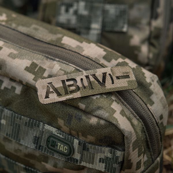 M-Tac нашивка група крові AB (IV) - наскрізна Laser Cut 25х80 MM14 58328630 фото