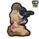 M-Tac нашивка Tactical girl №6 PVC White/Pink/Coyote V1 51465003 фото