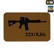 M-Tac нашивка AR-15 .223/5,56 Laser Cut Coyote/Black 51111502 фото