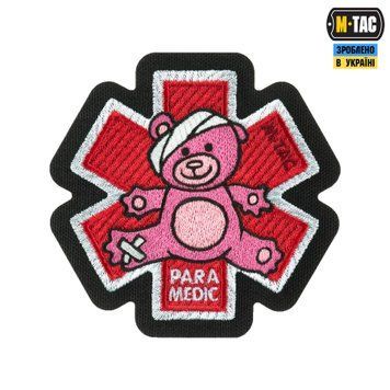 M-Tac нашивка Paramedic Ведмідь (вишивка) Pink/Black 51480002 фото