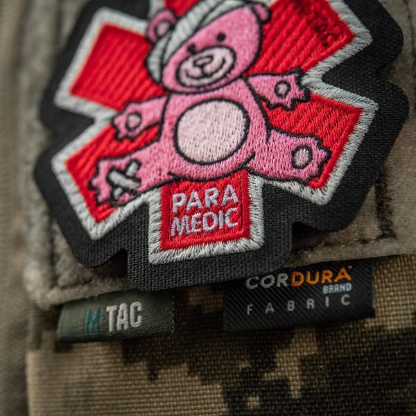 M-Tac нашивка Paramedic Ведмідь (вишивка) Pink/Black 51480002 фото
