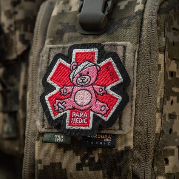 M-Tac нашивка Paramedic Ведмідь (вишивка) Pink/Black 51480002 фото