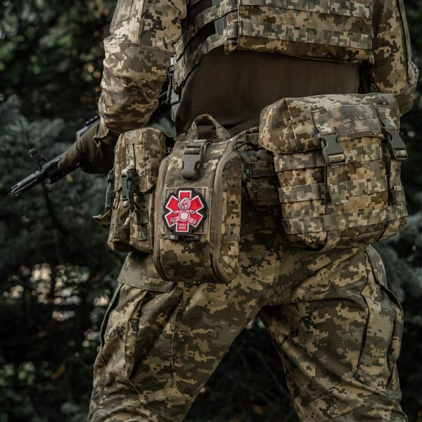 M-Tac нашивка Paramedic Ведмідь (вишивка) Pink/Black 51480002 фото
