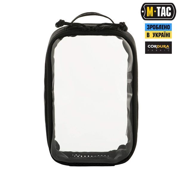 M-Tac органайзер утилітарний прозорий Elite Small (22х14 см) Black 10147002-S фото