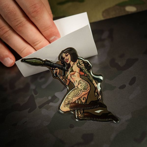 M-Tac наклейка об'ємна Tactical girl №9 РПГ Скандінавік 51500003 фото