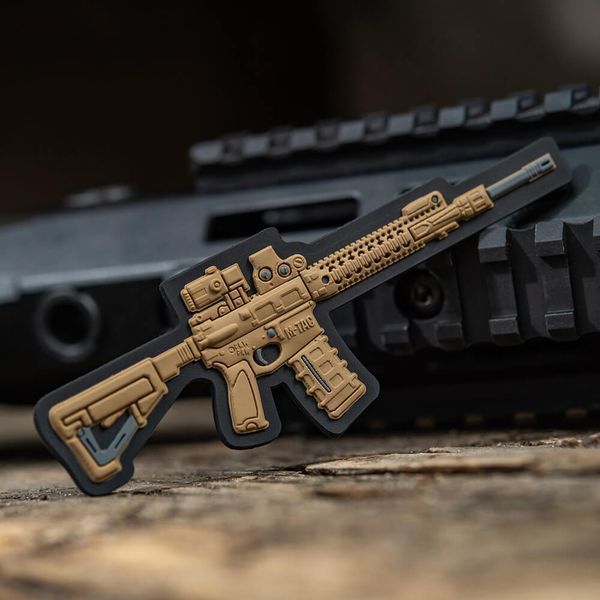M-Tac нашивка AR-15 3D PVC Coyote 51112005 фото