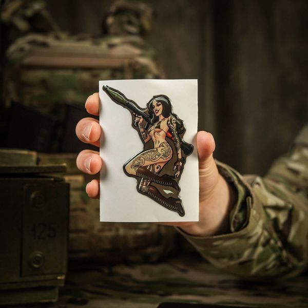 M-Tac наклейка об'ємна Tactical girl №9 РПГ Скандінавік 51500003 фото