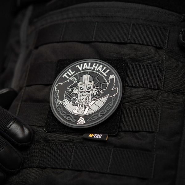 M-Tac нашивка Til Valhall PVC Grey/Black 51142112 фото