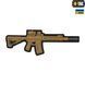 M-Tac нашивка AR-15 3D PVC Coyote 51112005 фото 1