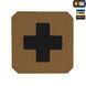 M-Tac нашивка Medic Cross Laser Cut Coyote/Black 51122502 фото