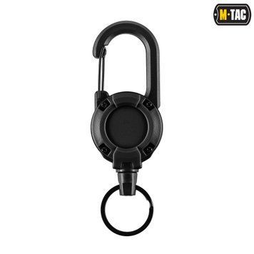 M-Tac карабін зі шнуром для ключів Black 60108002 фото