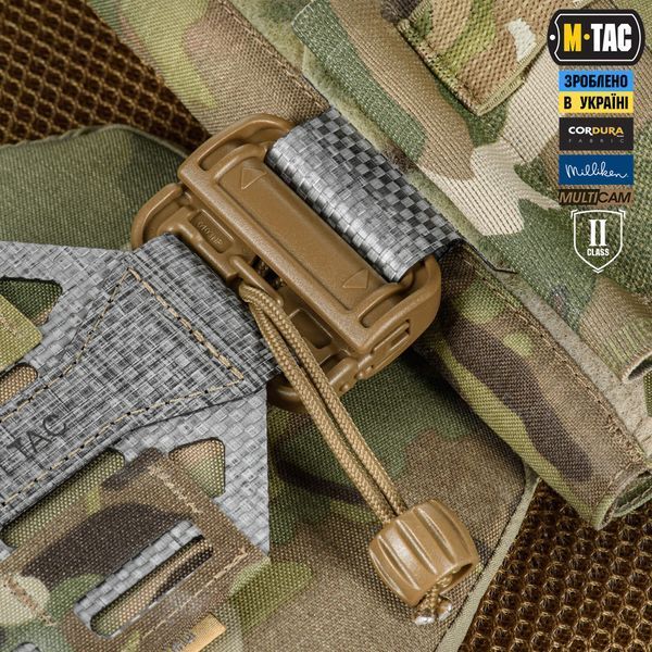 M-Tac плитоноска Cuirass Tiger FAST Elite 2 клас захисту (розмір плити L) Multicam 10474008_XS/S фото