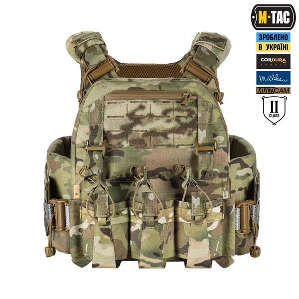 M-Tac плитоноска Cuirass Tiger FAST Elite 2 клас захисту (розмір плити L) Multicam 10474008_XS/S фото