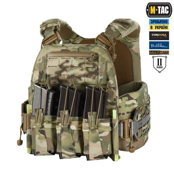 M-Tac плитоноска Cuirass Tiger FAST Elite 2 клас захисту (розмір плити L) Multicam 10474008_XS/S фото