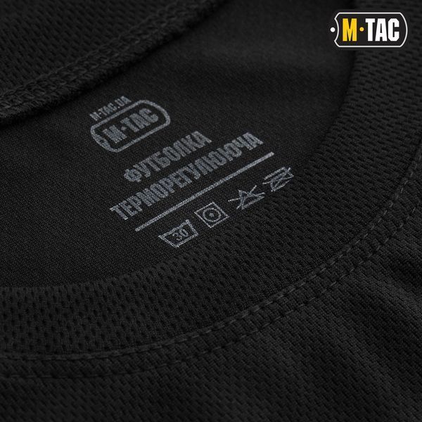 M-Tac футболка потовідвідна Athletic Velcro Black 80007002_S фото
