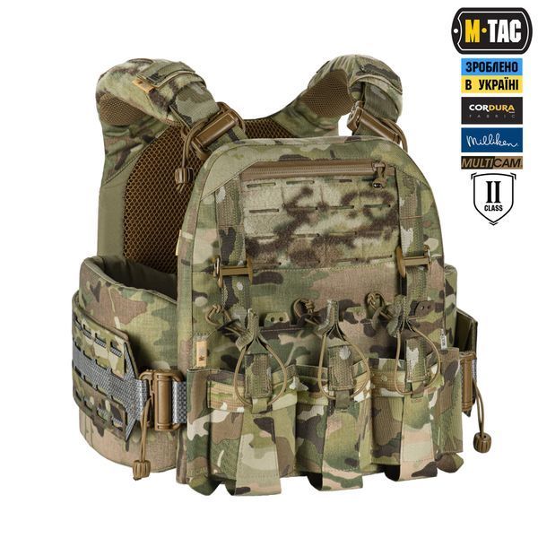 M-Tac плитоноска Cuirass Tiger FAST Elite 2 клас захисту (розмір плити L) Multicam 10474008_XS/S фото